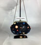 Space small clutch bag, Planets makeup bag, Pattern and chain options - Image 5