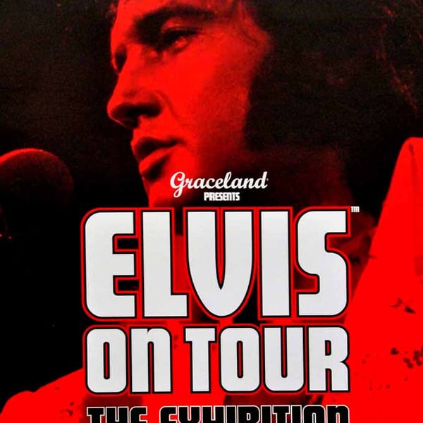 Elvis Presley On Tour Exhibition London Photograph Print