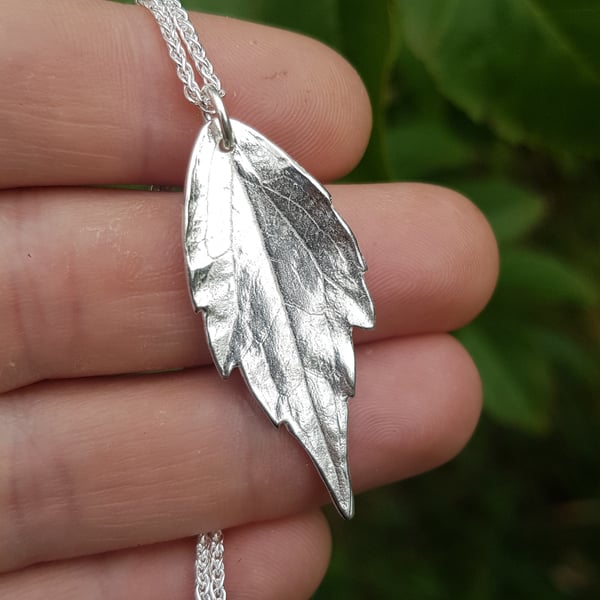 Clamatis Vine Leaf Necklace