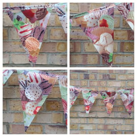 Icecream bunting in pvc. Free uk delivery Sale