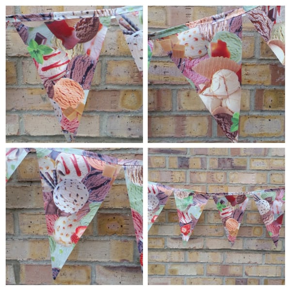 Icecream bunting in pvc. Free uk delivery Sale