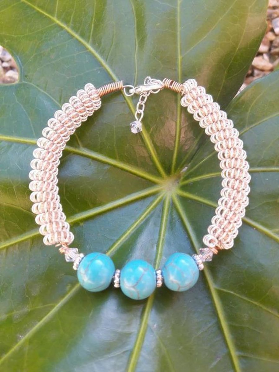 Gemstone Wirework Bracelet