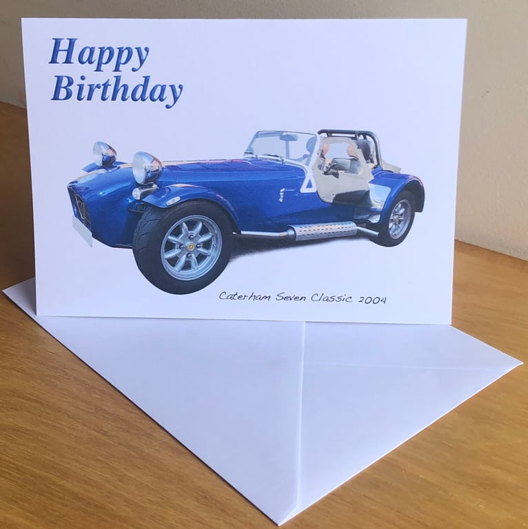 Caterham Seven Classic 2004 - Birthday, Anniversary, Retirement or Plain Card