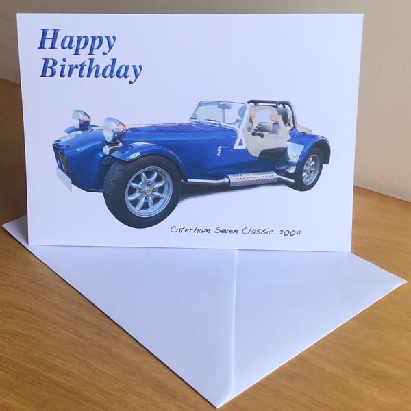 Caterham Seven Classic 2004 - Birthday, Anniversary, Retirement or Plain Card