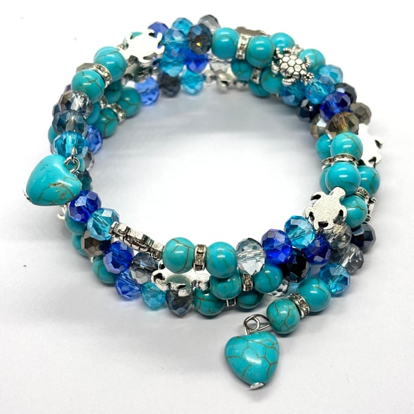Nautical Turquoise Crystal bracelet