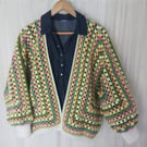 Crochet 'Spring Garden' Hexi Cardigan 