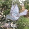 Stained Glass Dove Suncatcher - Handmade Hanging Decoration