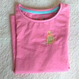 Duckling T-shirt age 4-5, hand embroidery