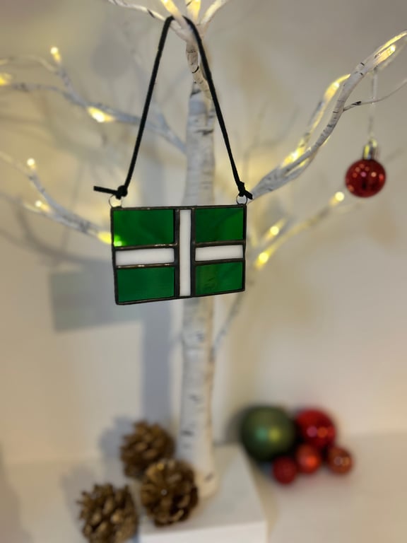 Devon Flag in stained glass