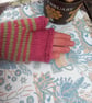 Hand knitted fingerless mitts ladys small - Image 4