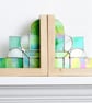 Bookends Art Deco Style Stained Glass 