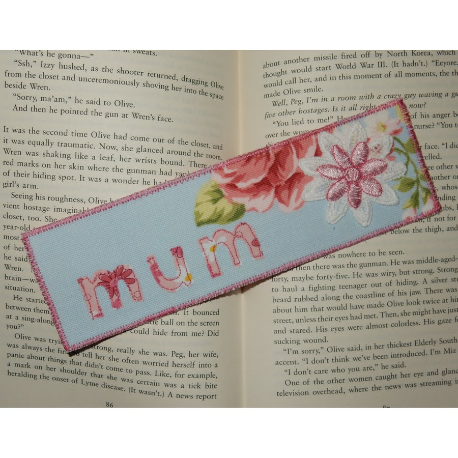 Bookmark floral Mum