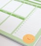 Happy Weekly Planner A4 Desk Pad Plan the Week 50 sheets Notepad Family Calendar - Image 3