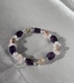 Amethyst & Clear Quartz Bracelet - Image 4