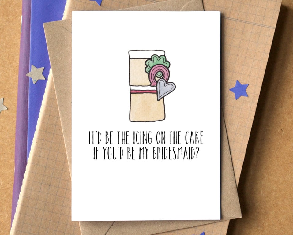 Funny "Will You Be My Bridesmaid" Card