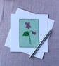 Embroidered Violet General Greeting Card - Image 4