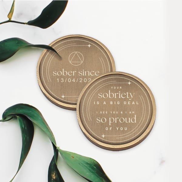 More To Come - Sobriety Coin: One Year Sobriety Token, 1 Year Milestone, AA Chip