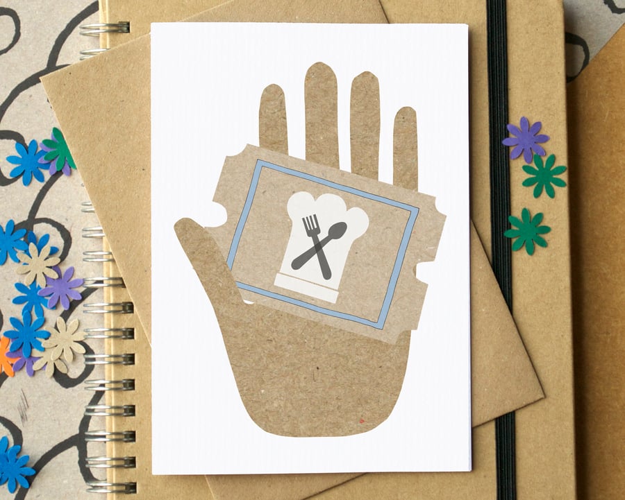 Card for Cookery Lesson - Cards for Unwrappable Gifts