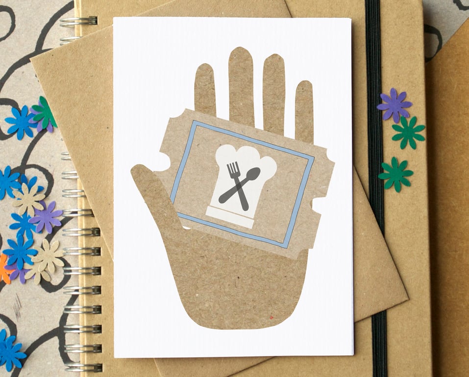 Card for Cookery Lesson - Cards for Unwrappable Gifts