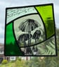 Stained Glass Screen Printed Fungi Panel - Image 2