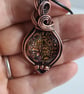 Im Mostly Peace & Light Glass & Copper Necklace Pendant Gift Jewellery Jewelry  - Image 9