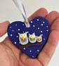 Owl Family Hanging Decoration for gift or Christmas Tree - Image 1