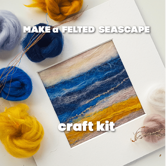  CRAFT KIT Create your own FELTED SEASCAPE 