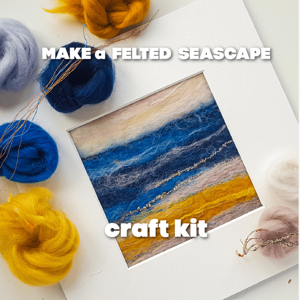  CRAFT KIT Create your own FELTED SEASCAPE 