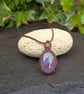 Amethyst Macrame Crystal Necklace  - Image 4