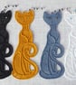 Cat Bookmark, embroidered lace - Image 9
