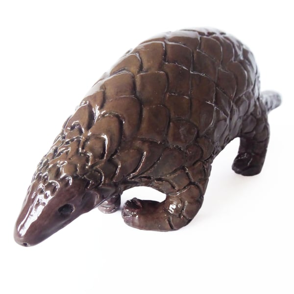 Pangolin Ceramic Ornament - Handmade