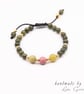 BRACELET - Anahata chakra is represented by the green and pink colours. - Image 1