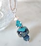  LAMPWORK  AND SWAROVSKI  PENDANT - FREE SHIPPING WORLDWIDE - Image 4