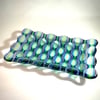 Bubble Fused Glass Soap or Trinket Dish