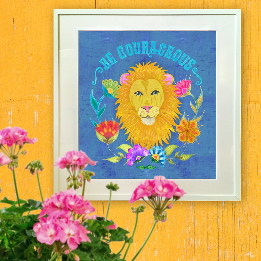 Limited Edition Lion Giclée Print