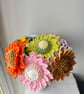 2 Handmade Pink Sunflowers Gift for Teacher Home Decor - Image 3