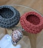  Small crochet bowl, trinket pot, home decor, new home gift - Image 7