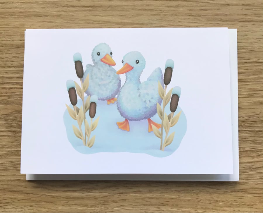 Ducks Blank Greeting Card