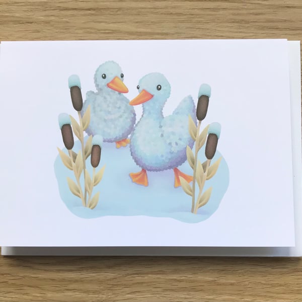 Ducks Blank Greeting Card