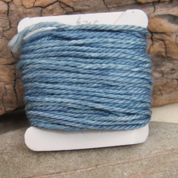 Hand Dyed Natural Dye Indigo Blue Pure Cotton DMC3 Perle Embroidery Thread