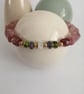 Strawberry quartz bracelet with tanzanite peridot & moonstone - Image 10