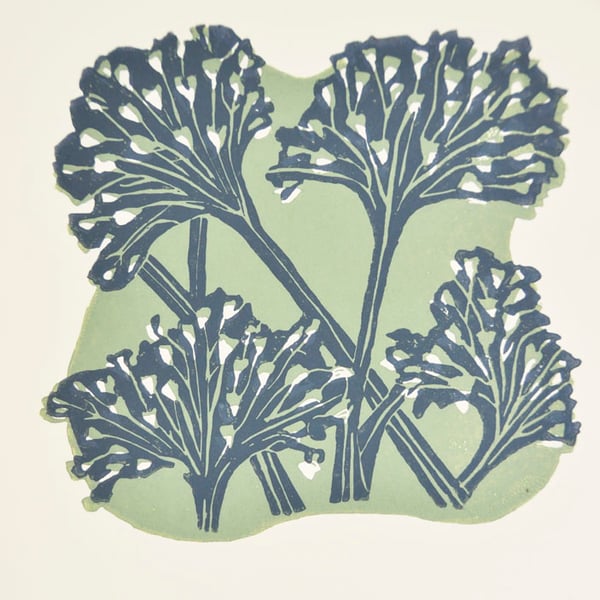 Wild Parsnip - Original Handmade Lino Print