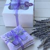 Set of 3 Dried English Lavender Sachets Scented Herbal Sleep Pillows Bag Gift 