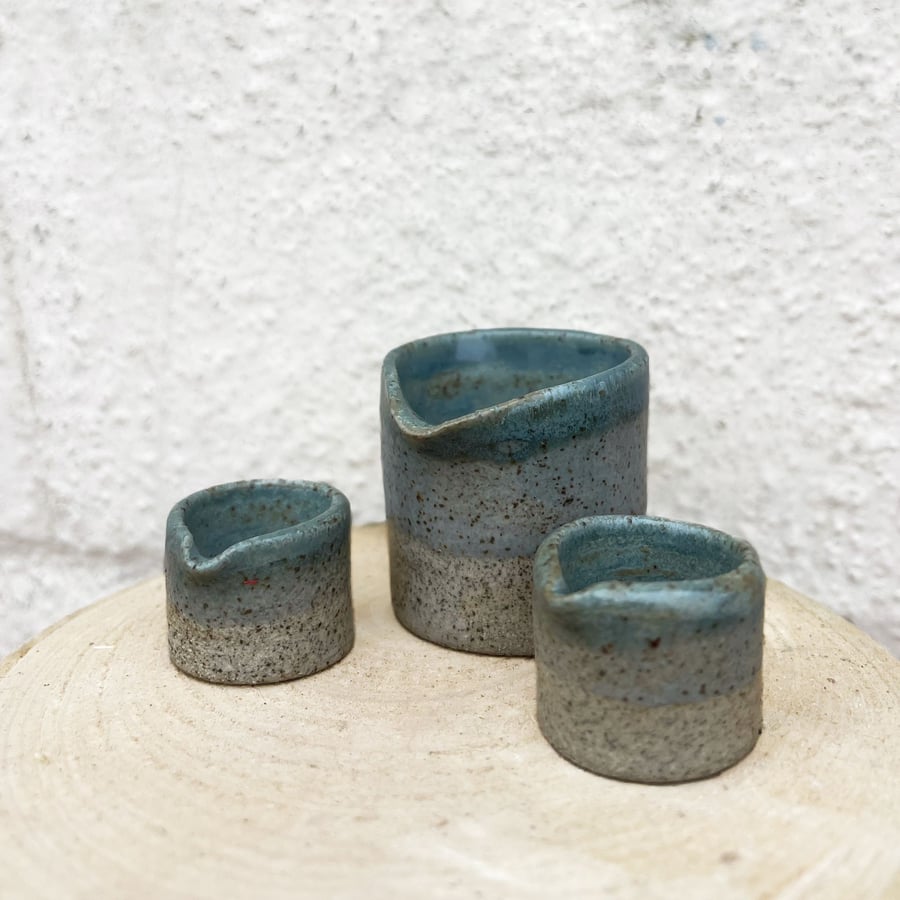 Miniature ceramic jug (set of 3)