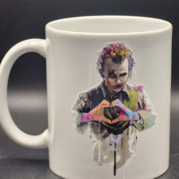 New The Joker Mug Heath Ledger The Dark Knight Fan Art Mental Health 