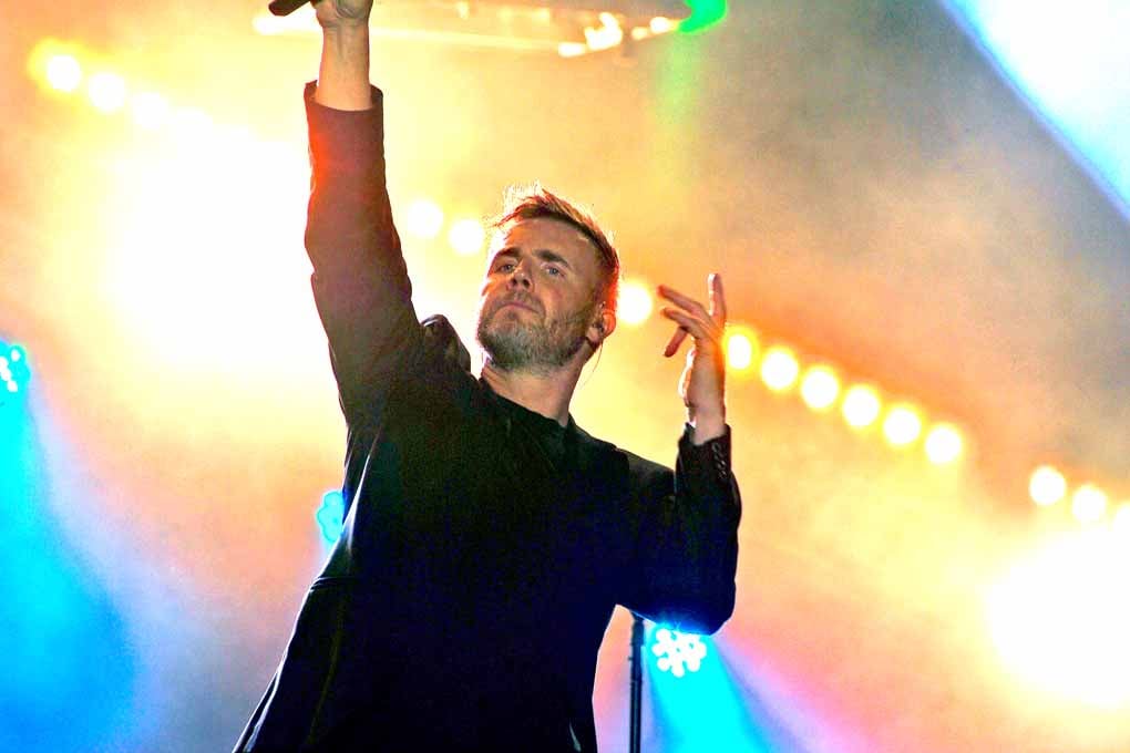 Gary Barlow Performing Live With Take That Photograph Print