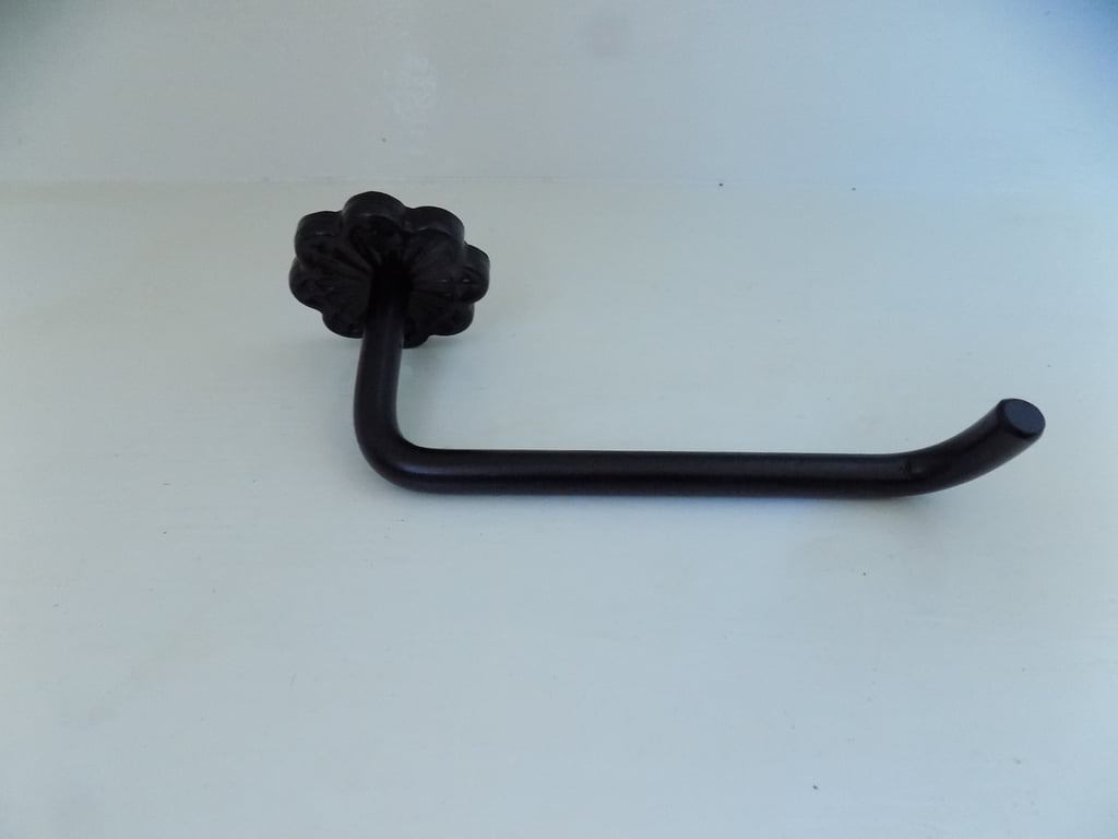 Toilet Roll Holder...................Wrought Iron (Forged Steel)Free Fitting Kit