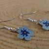 Anodised Aluminium Forget Me Not Earrings AAE042101