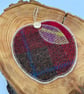 Tweed mug rug apple shape - Image 1