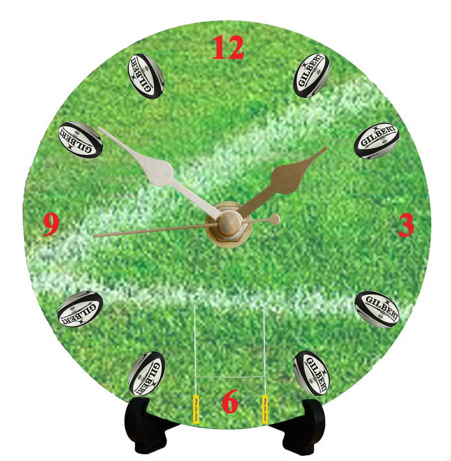 12cm DIY clock kit Rugby - Wall or Desk clock